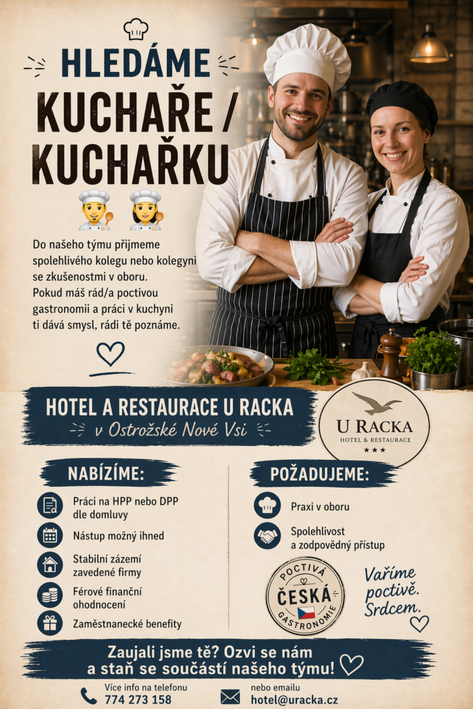 nabídka práce kuchař / kuchařka